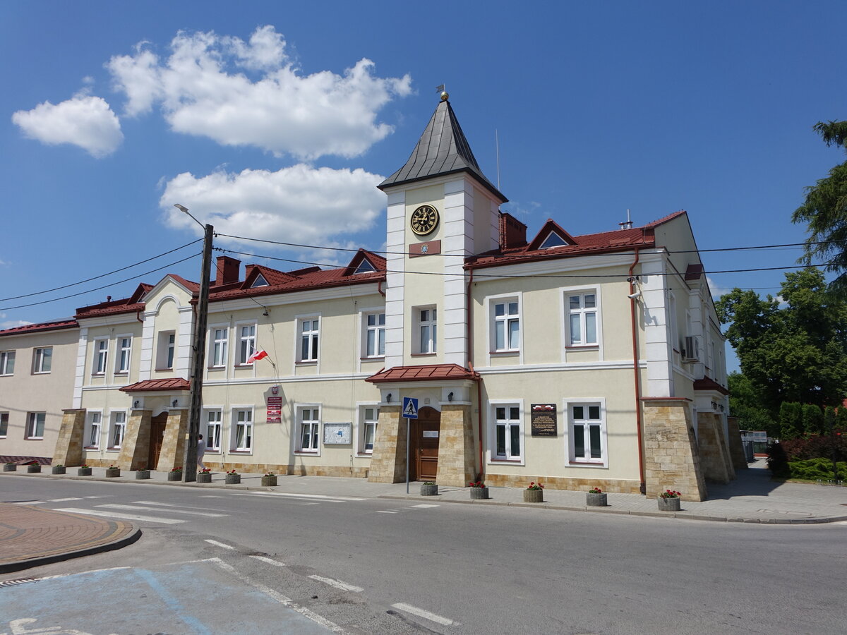 Baranow Sandomierski, Rathaus am Rynek Platz (18.06.2021)