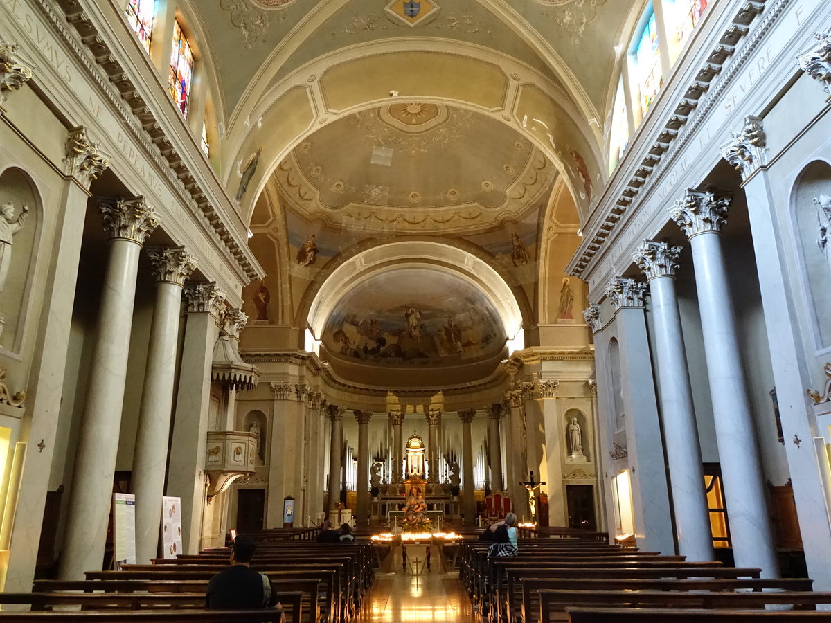 Bardolino, Innenraum der Kirche San Nicolo (07.10.2016)