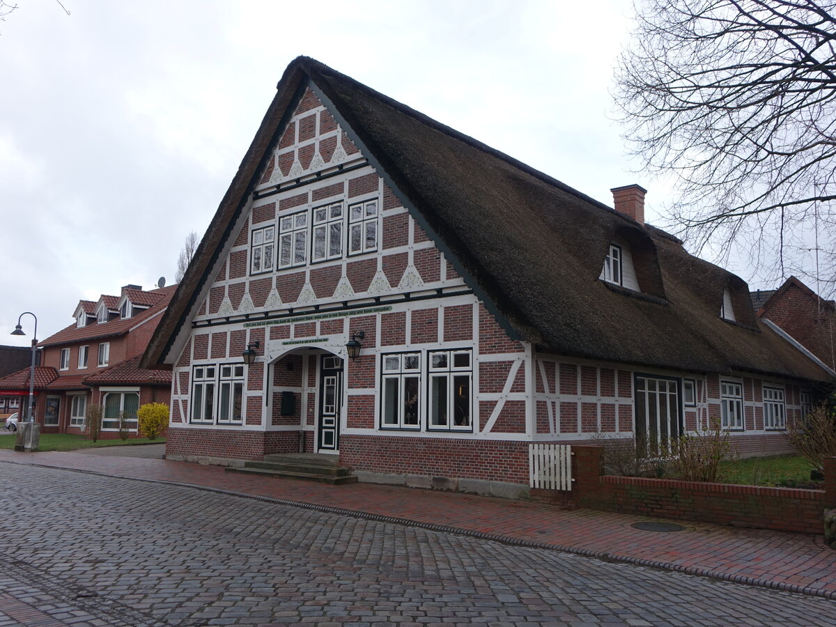Bargstedt, Fachwerkhaus an der Kirche (28.03.2026)