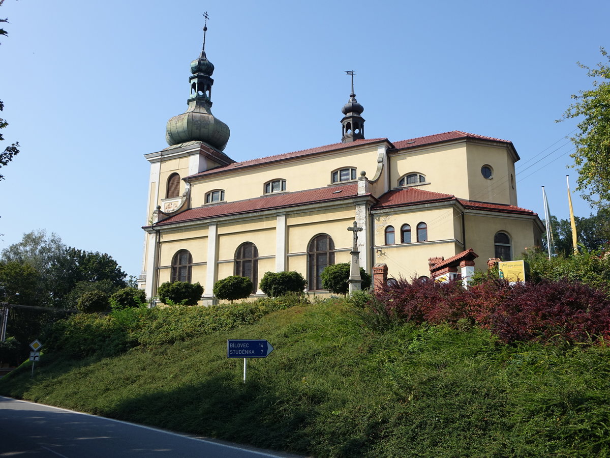 Bartosovice / Partschendorf, Pfarrkirche St. Peter und Paul, erbaut bis 1583 (31.08.2019)