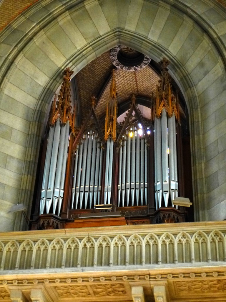 Basel, die Orgel der Elisabethenkirche, erbaut 1865 von Joseph Merklin, Mai 2015