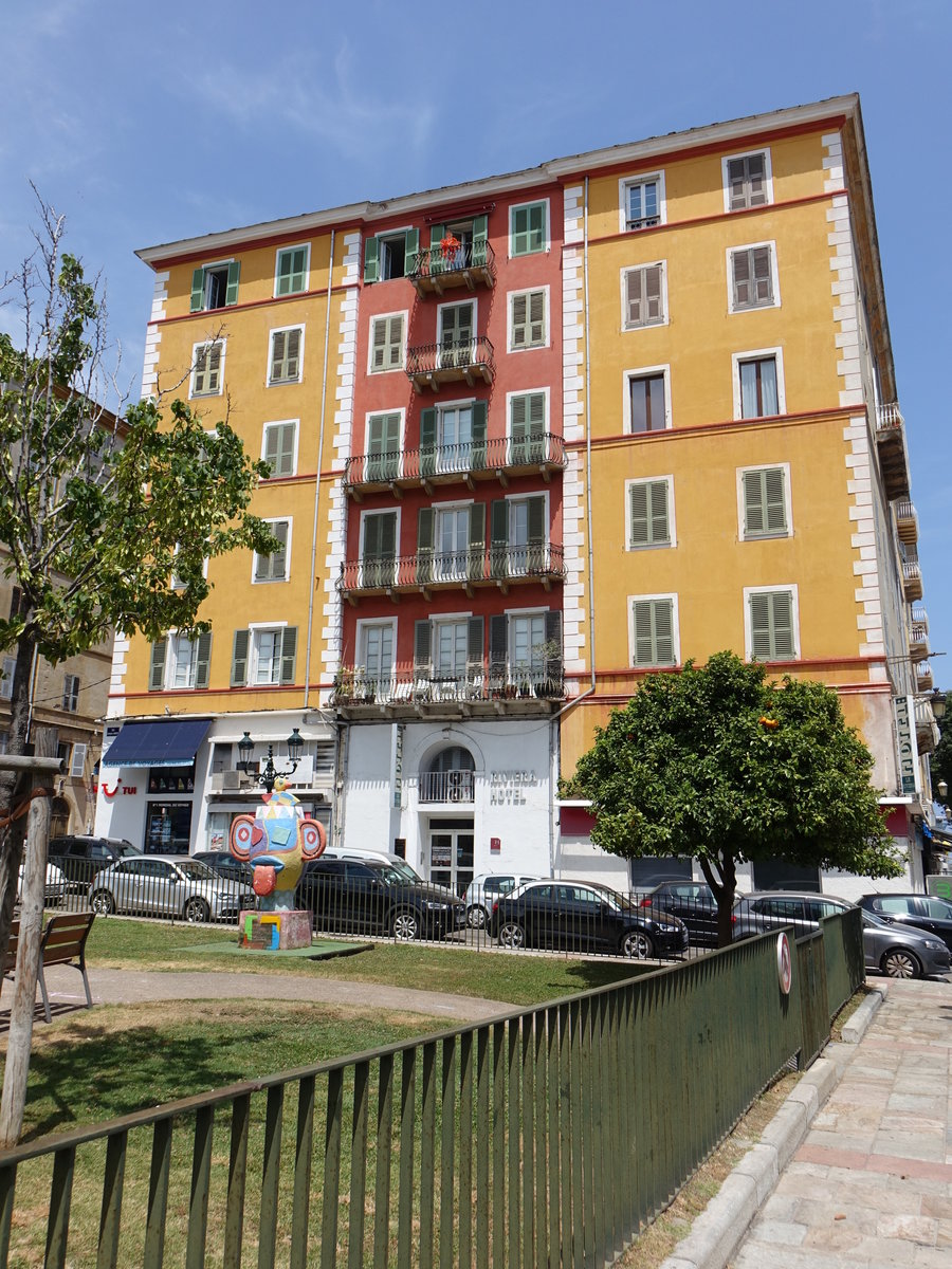 Bastia, Riviera Hotel in der Rue Jose Luccioni (21.06.2019)