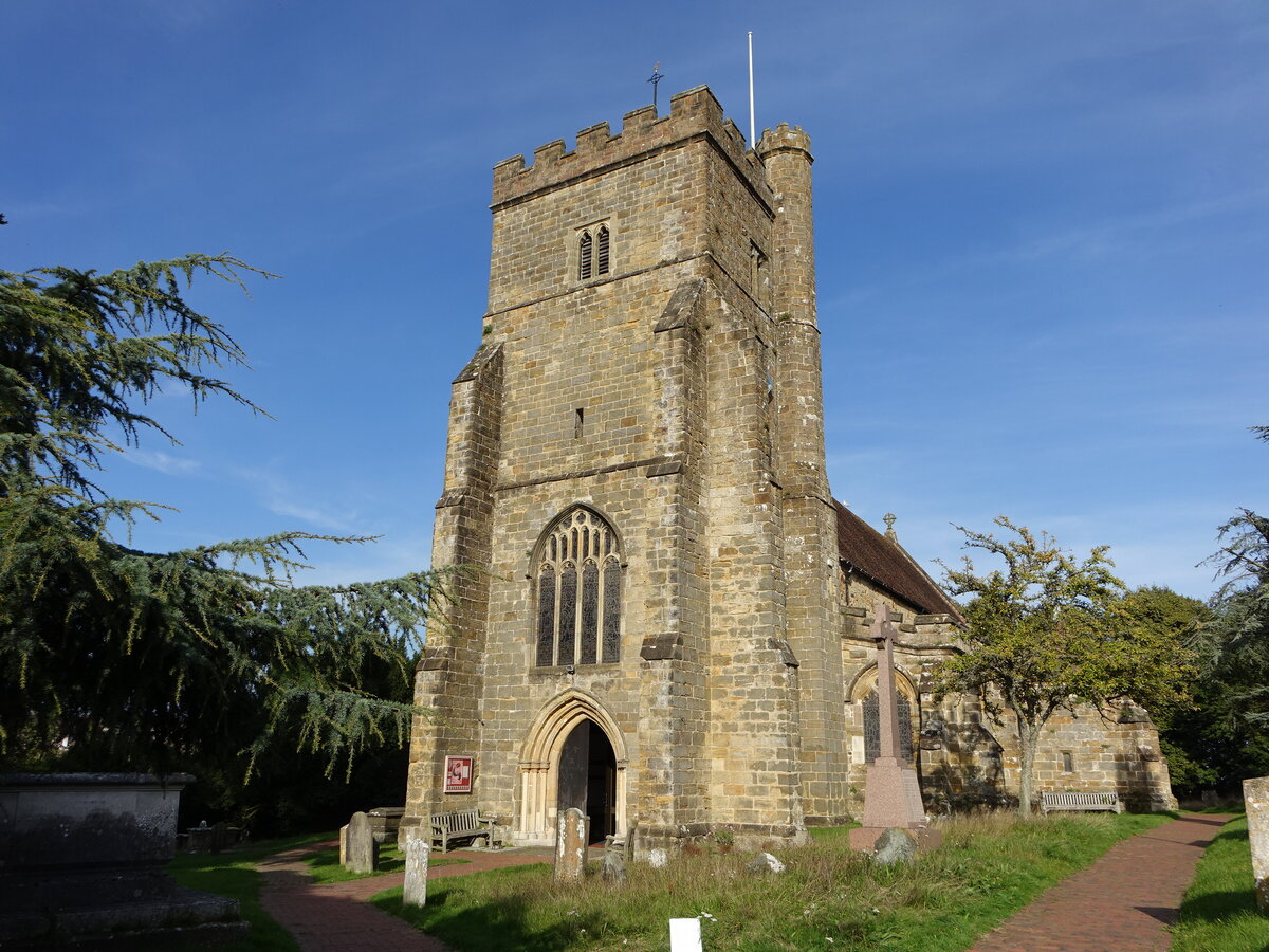 Battle, Pfarrkirche St. Mary, erbaut ab 1115, East Sussex (03.09.2023)