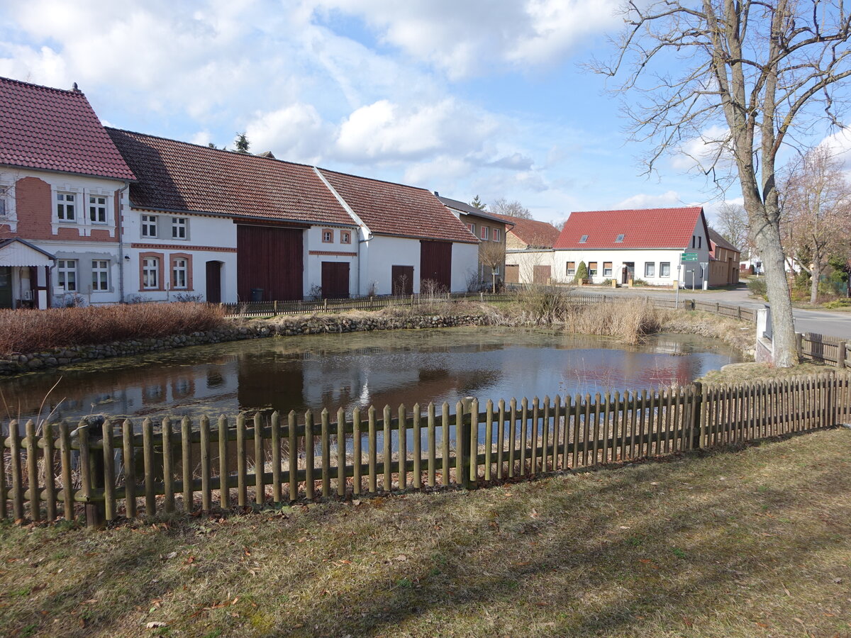 Bauernh�user am Dorfteich von Schwabeck (11.03.2026)