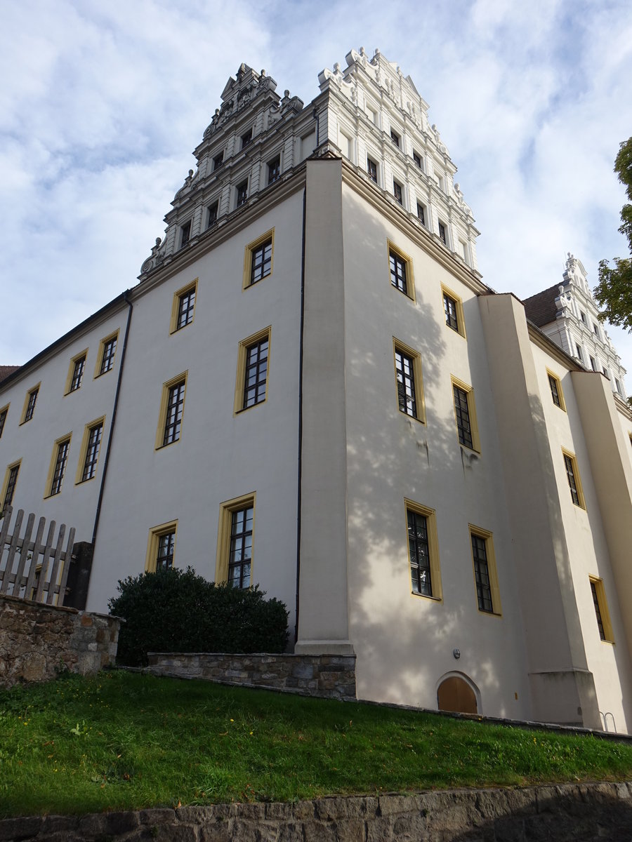 Bautzen, Block von Osten auf die Ortenburg, erbaut im 15. Jahrhundert (03.10.2020)