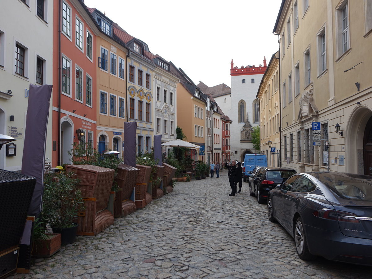 Bautzen, historische Huser in der Schlostrae (03.10.2020)