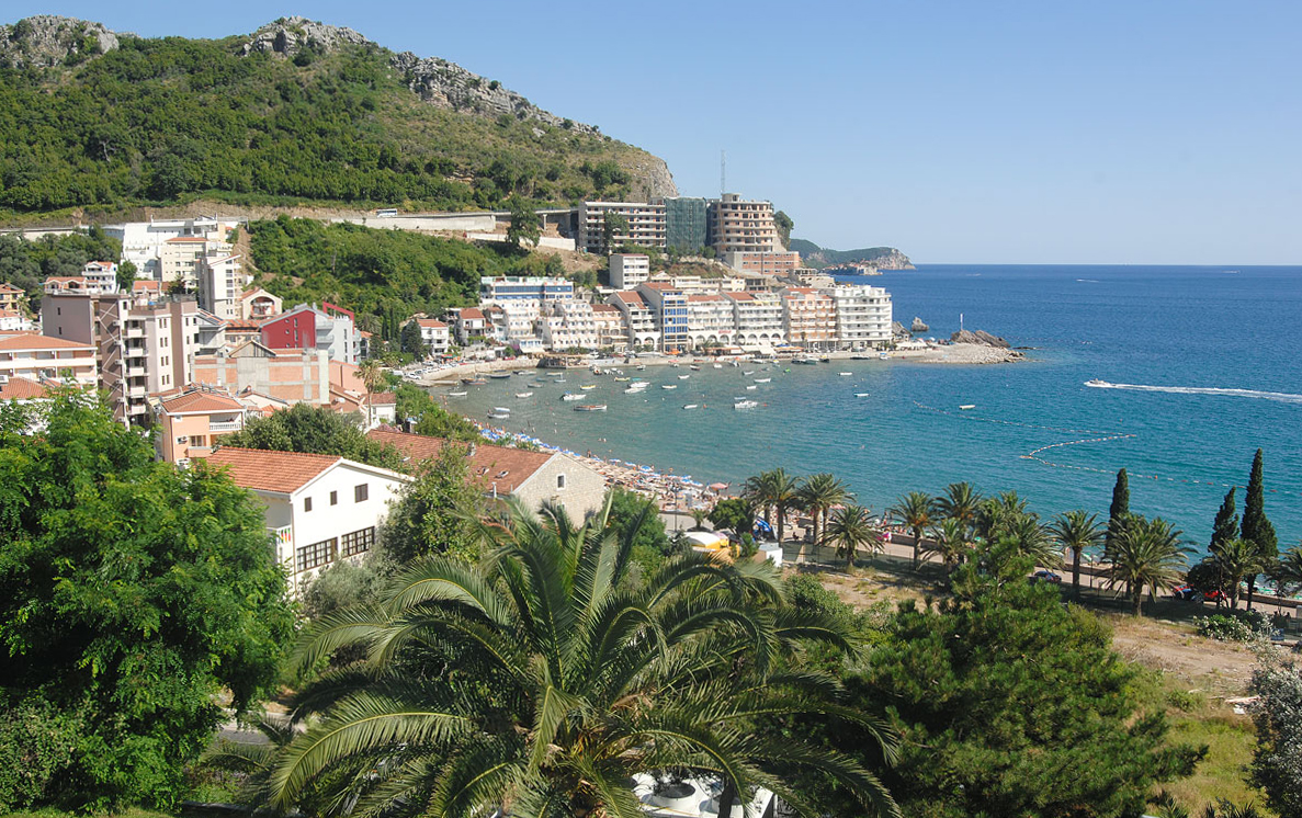 Bečići bei Budva - Montenegro. Aufnahme: 5. Juli 2012.