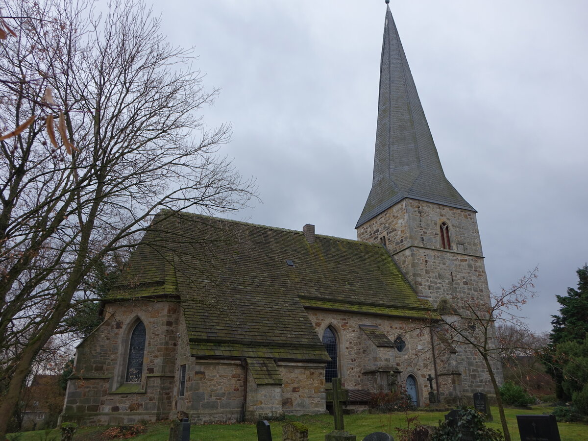Beber, evangelische St. Magnus Kirche, erbaut von 1499 bis 1516 (06.12.2025)
