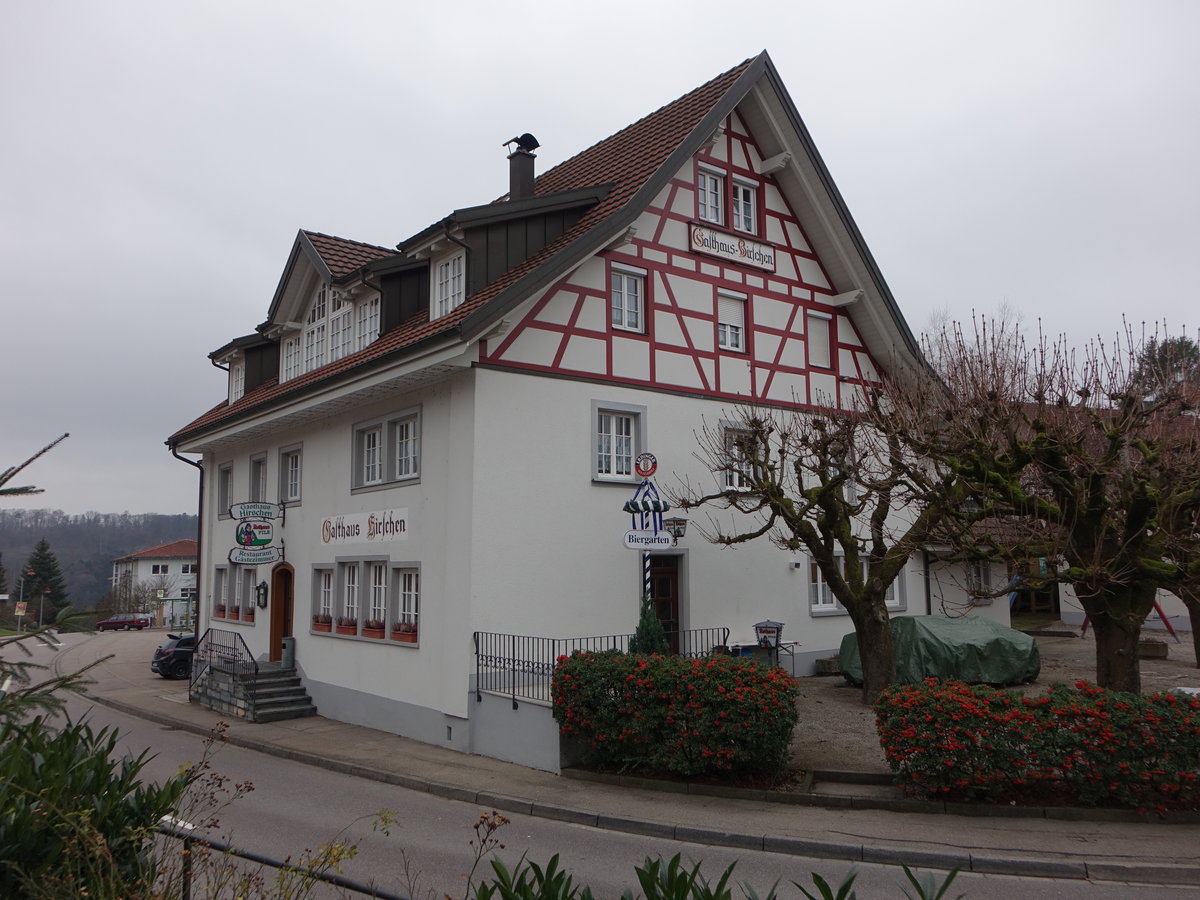 Bechtersbohl, Gasthaus zum Hirschen in der Klettgaustrae (30.12.2018)