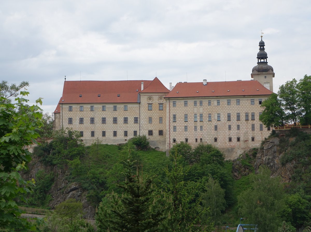 Bechyne,  Renaissance Schloss Bechin, erbaut im 13. Jahrhundert (27.05.2019)