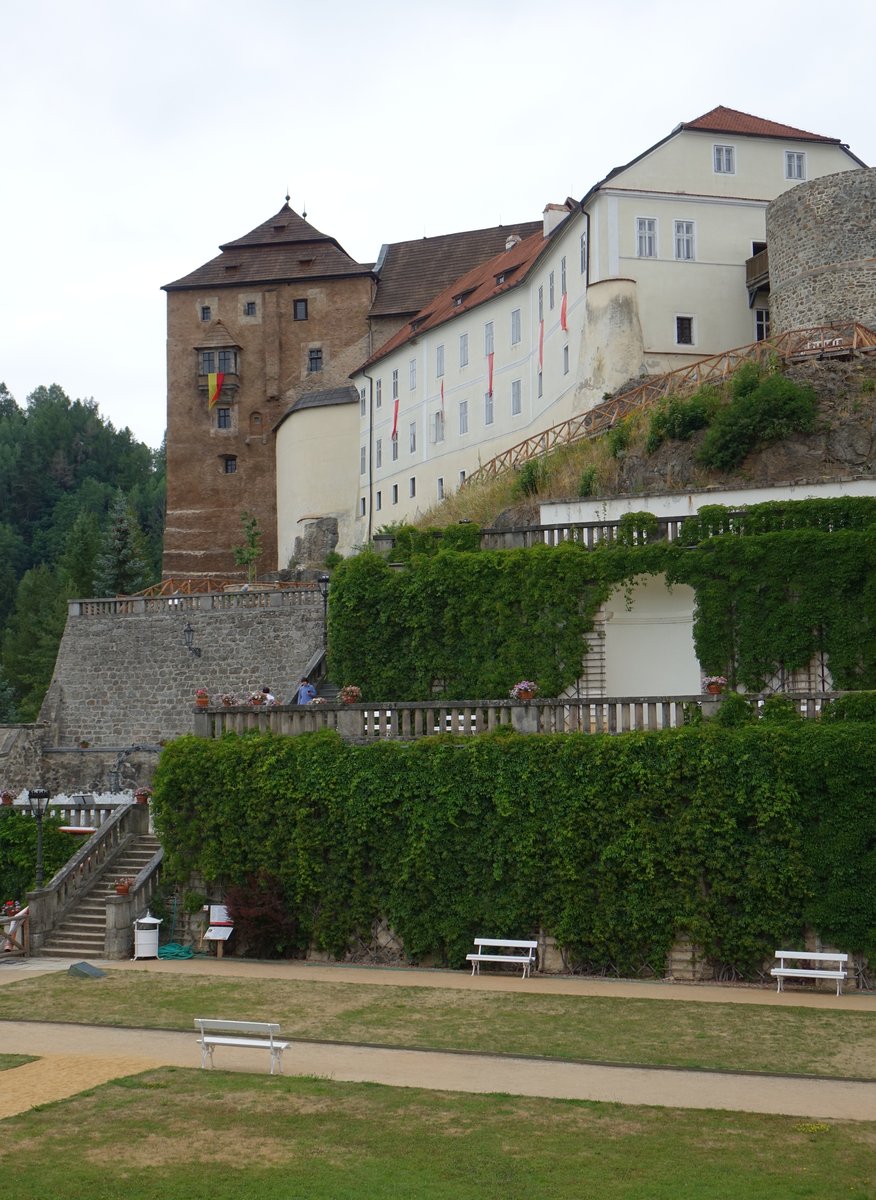 Becov nad Teplou / Petschau, Burg Becov, erbaut im 13. Jahrhundert (07.07.2019)