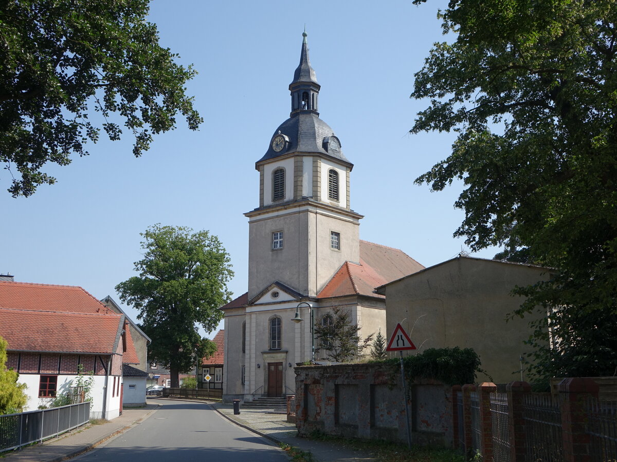 Beetzendorf, evangelische Marienkirche, barocker Zentralbau von 1736 (14.08.2025)