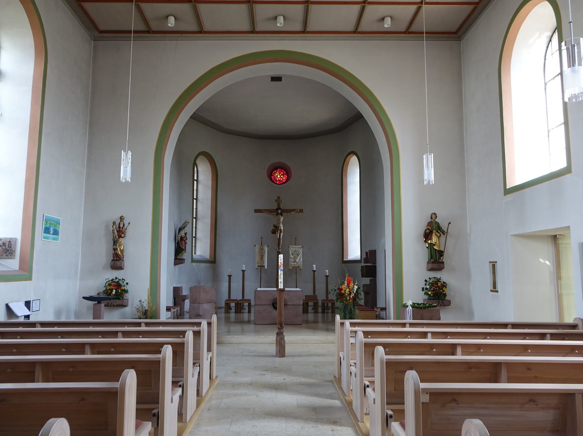 Beffendorf, Innenraum der Pfarrkirche St. Urban (19.08.2018)