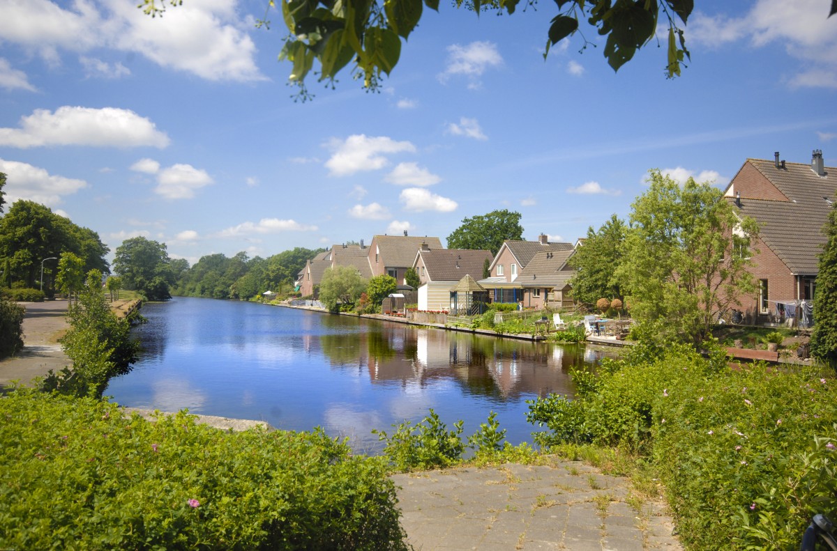 Beilervaart in Beilen ist ein alter hollndischer Kanalhafen Aufnahme: Mai 2011.