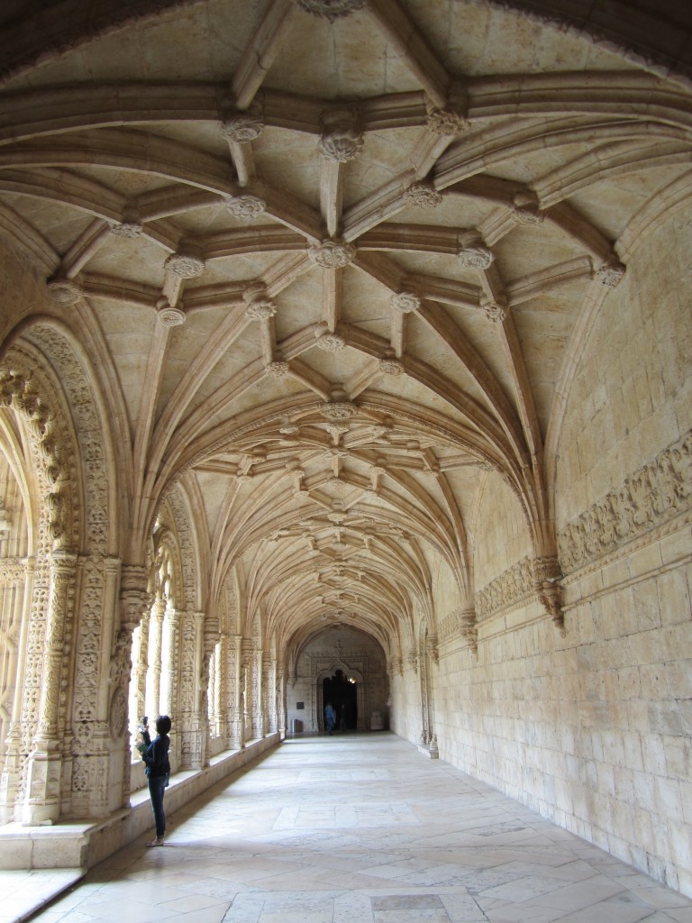 Belem, Kreuzgang des Mosteiro dos Jeronimos de Belem, erbaut von Boytac (24.05.2014)