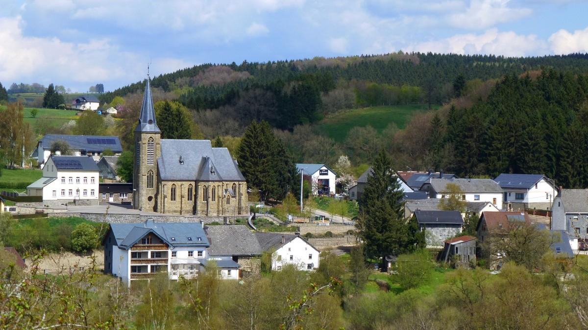 Belgien, Wallonien, Provinz Lttich, deutschsprachige Gemeinschaft, Oudler am Vennbahn Radweg (Strecke 47 in Belgien). 23.04.2014