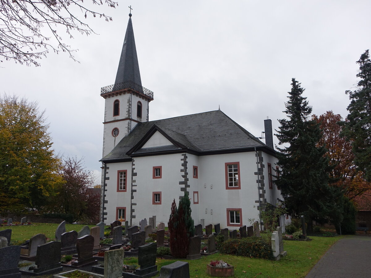 Bellersheim, evangelische Kirche, erbaut von 1810 bis 1812 (01.11.2021)
