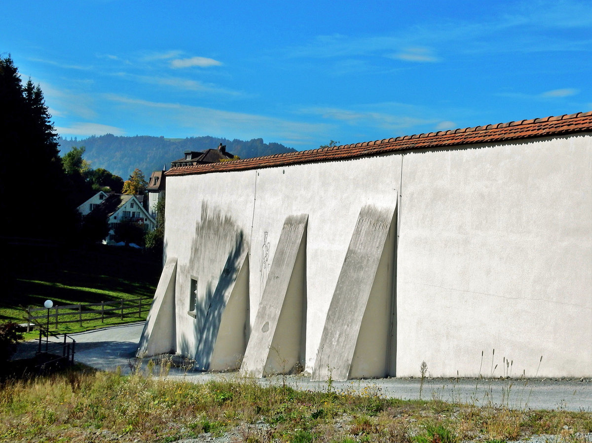 Benediktinerkloster Einsiedeln, Sttzmauer - 02.10.2015