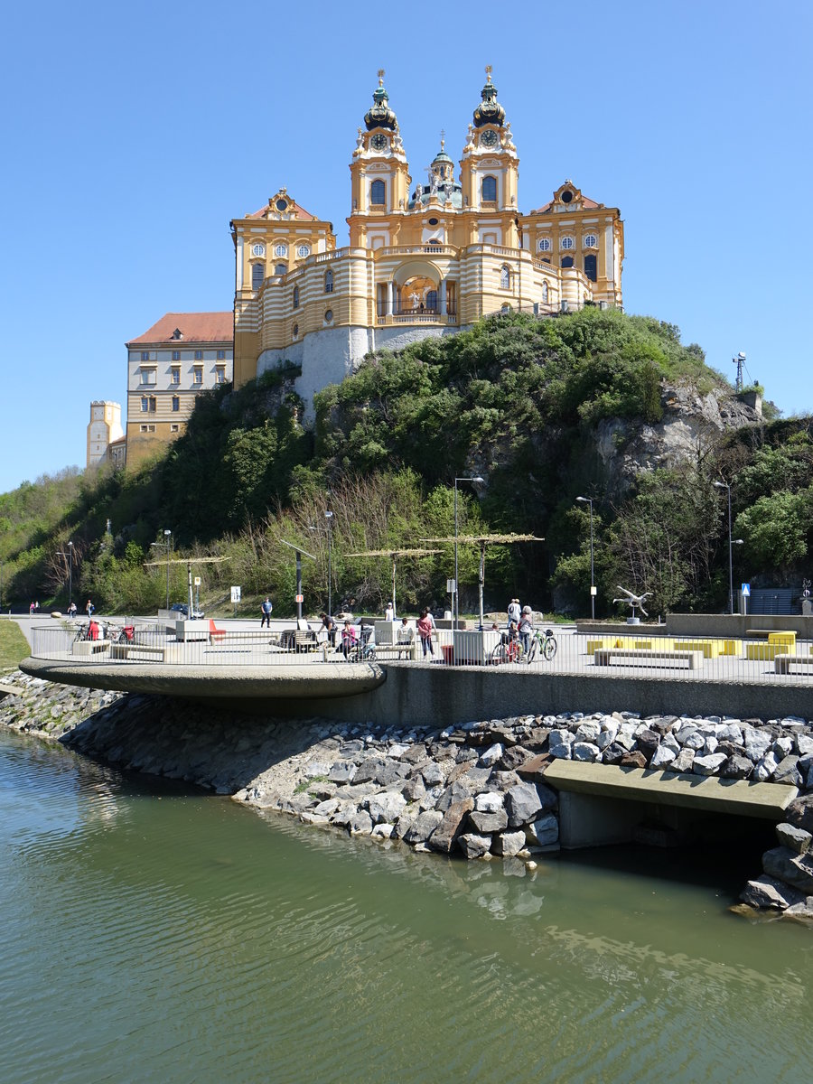 Benediktinerkloster Stift Melk, erbaut von 1702 bis 1746 von Jakob Prandtauer (19.04.2019)