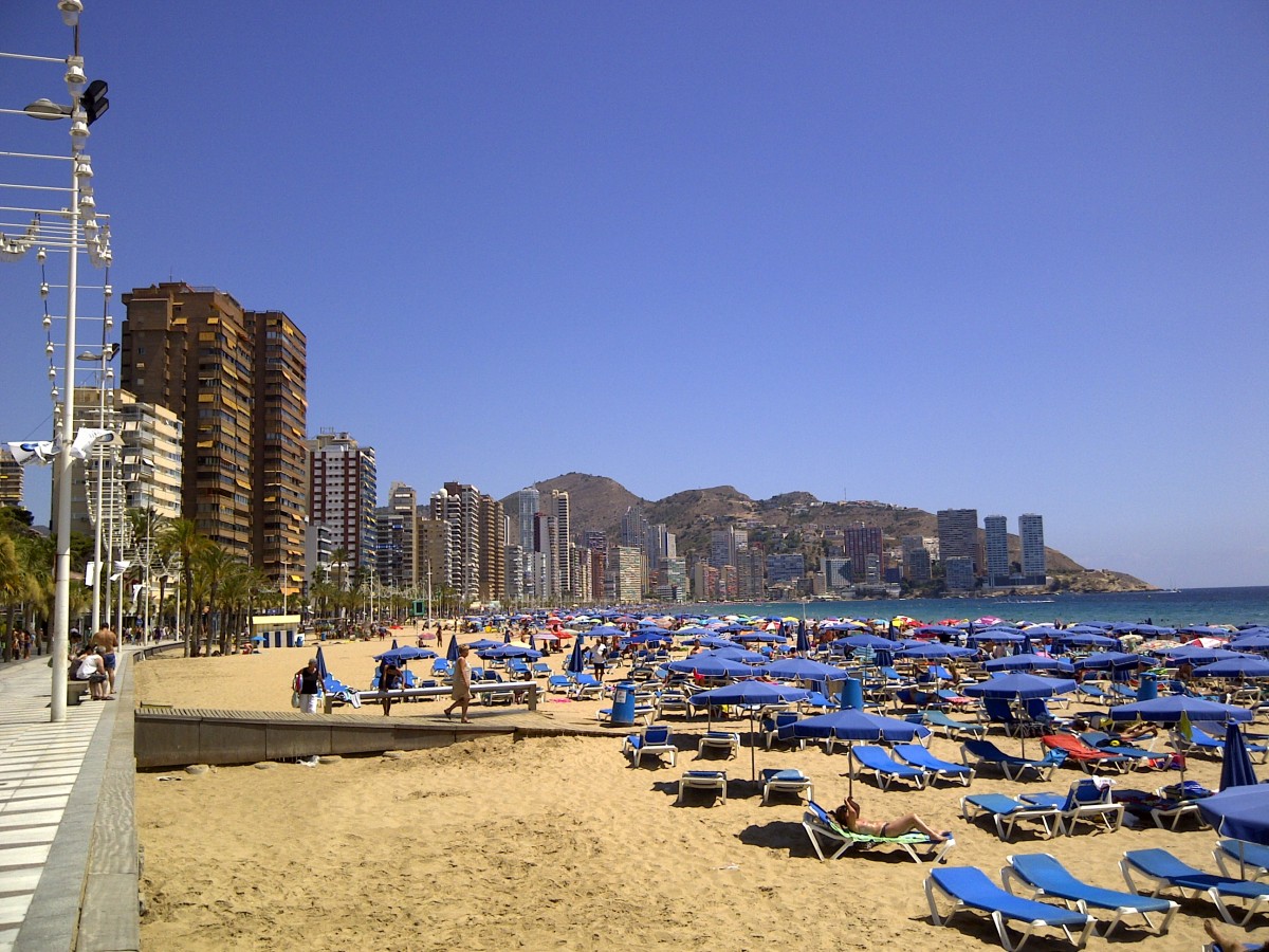 Benidorm, playa del Levante, 14.08.2013