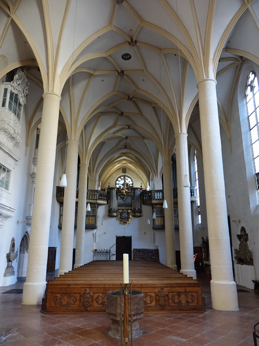 Berchtesgaden, Orgelempore in der Stiftskirche St. Peter (10.11.2018)