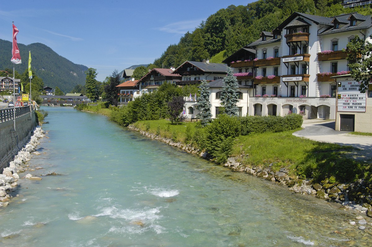 Berchtesgadener Ache - Aufnahme: Juli 2008.