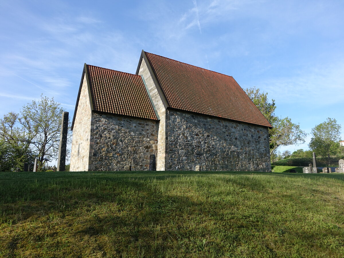 Berg, evangelische Kirche, erbaut im 12. Jahrhundert (29.05.2023)