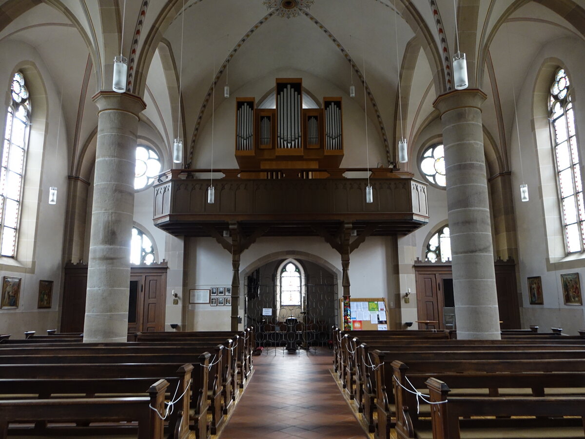 Bergheim, Orgelempore in der kath. St. Liborius Kirche (05.10.2021)