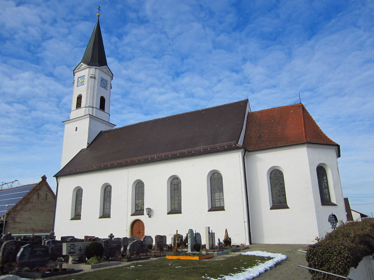 Bergheim, Pfarrkirche St. Michael, erbaut von 1731 bis 1737 (21.02.2012)