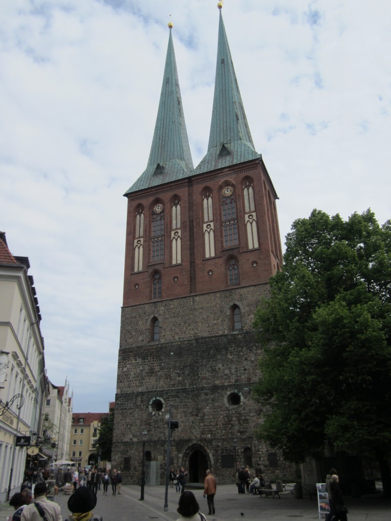 Berlin, Westfassade der Nikolaikirche, erbaut ab 1230 (17.05.2014) 