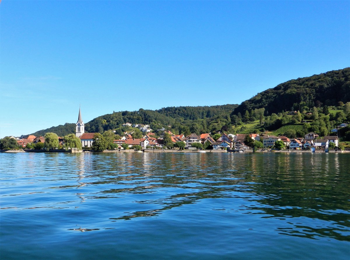 Berlingen, an der breitesten Stelle des Untersees - 03.09.2013