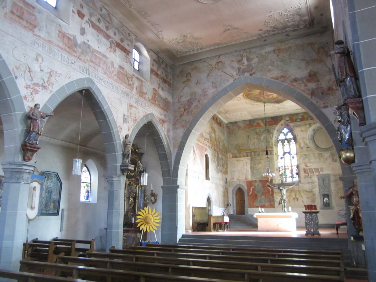 Bermatingen, Freskenmalereien in der St. Georg Kirche (09.03.2014)