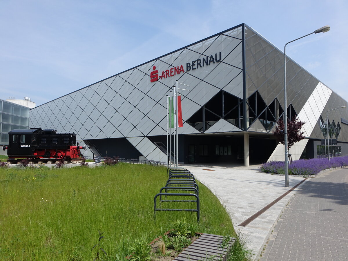 Bernau, Sparkassen Arena, erbaut 2024 mit 2000 Pl�tzen (24.05.2026)