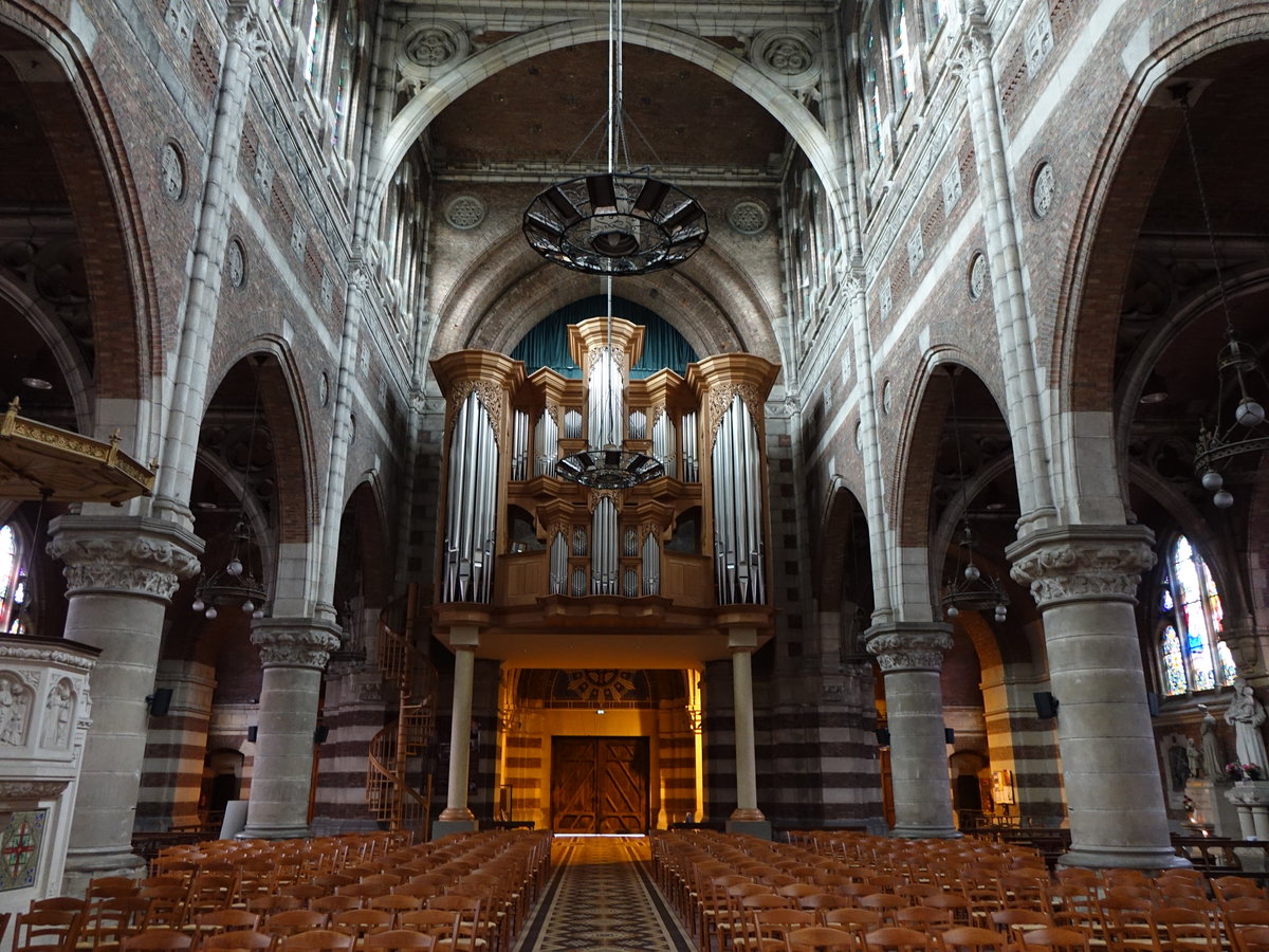 Bethune, Orgelempore in der St. Vaast Kirche (14.05.2016)