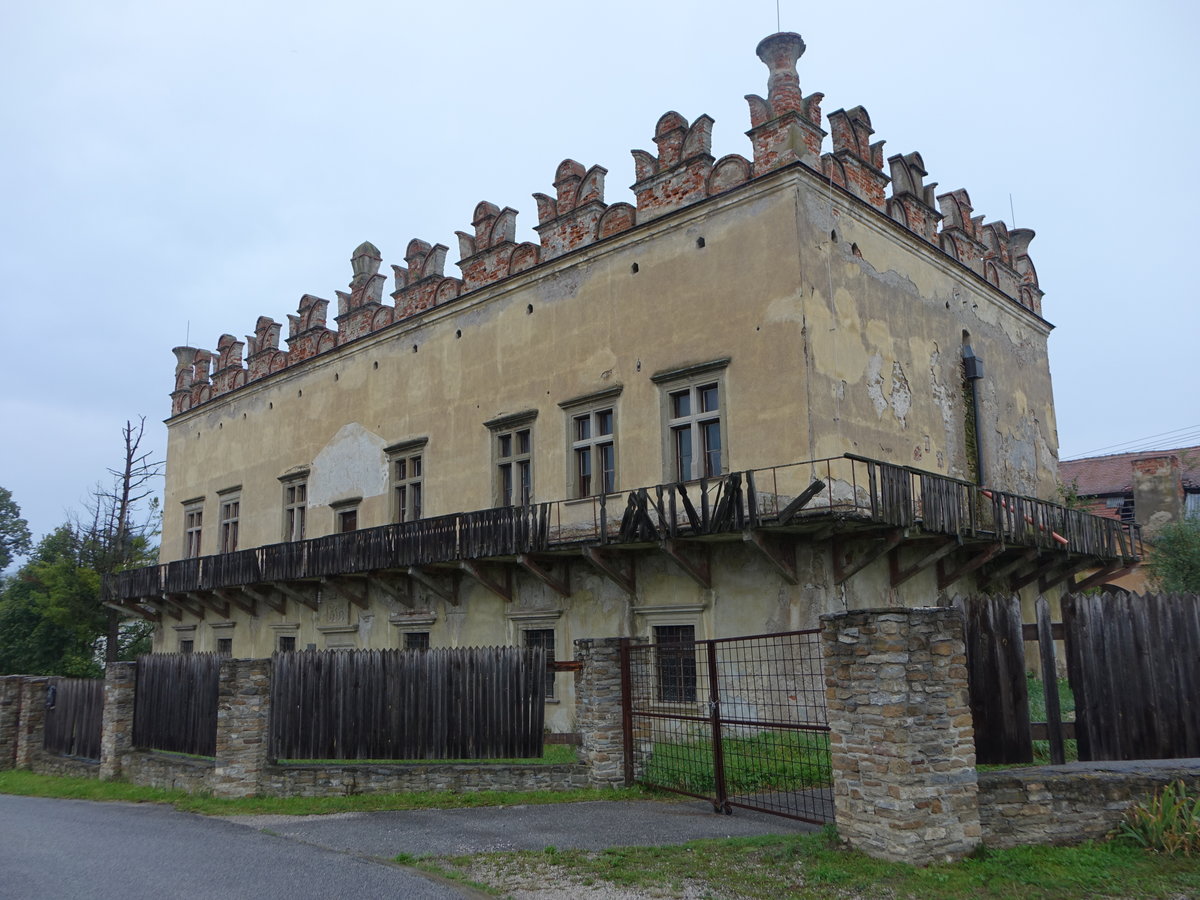 Betlanovce / Bethelsdorf, Renaissance Schloss, erbaut von 1564 bis 1568 durch Peter Feigl (02.09.2020)