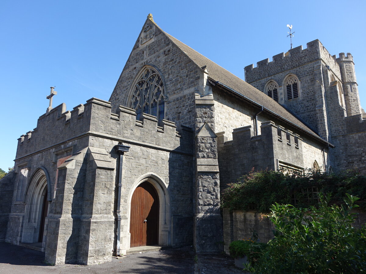 Bexhill-on-Sea, Pfarrkirche St. Mary Magdalene, erbaut 1907 (04.09.2023)