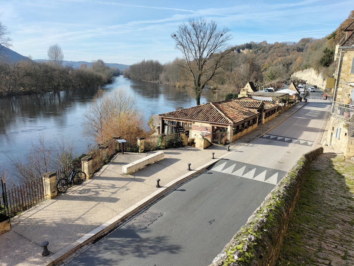 Beynac, Aussicht vom Burg, 17.12.2022