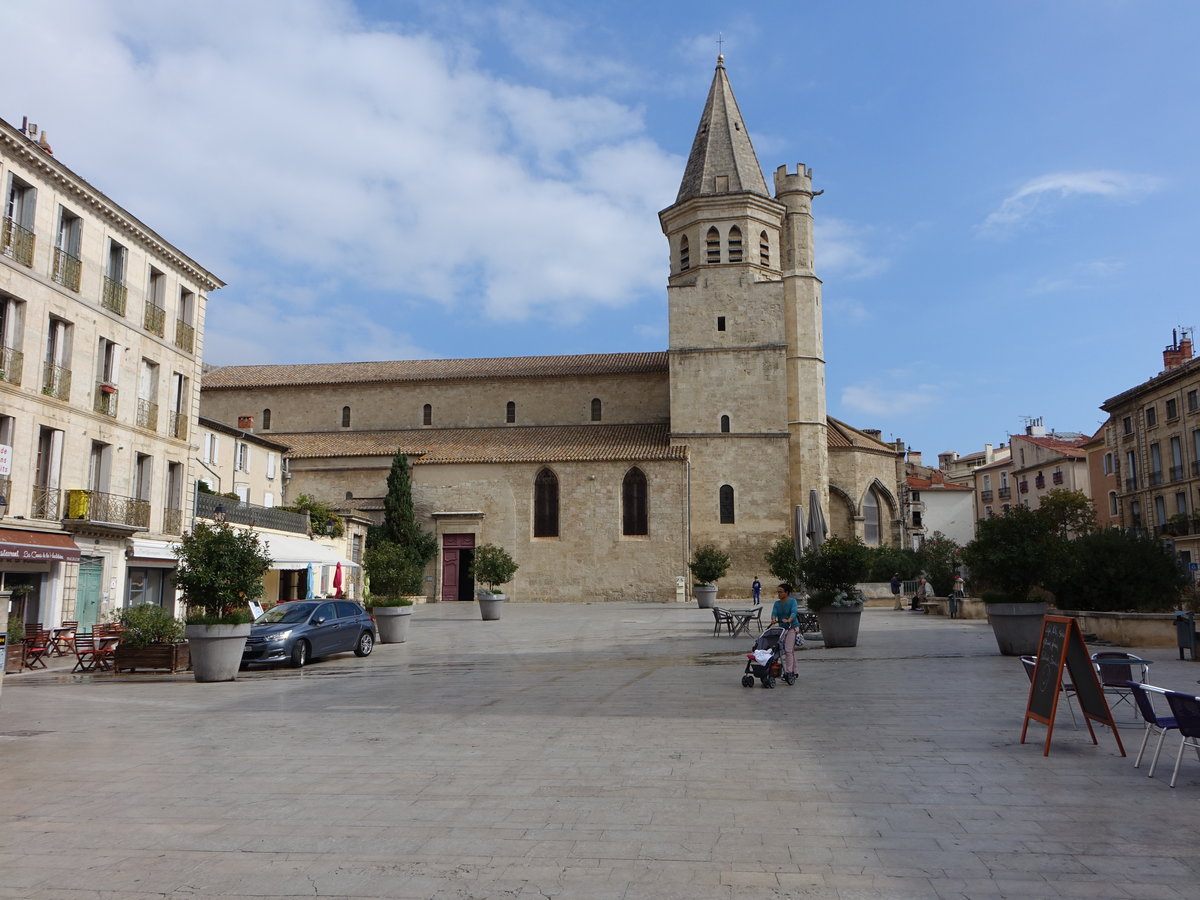 Beziers, Kirche de la Madeleine, erbaut im 11. Jahrhundert (29.09.2017)