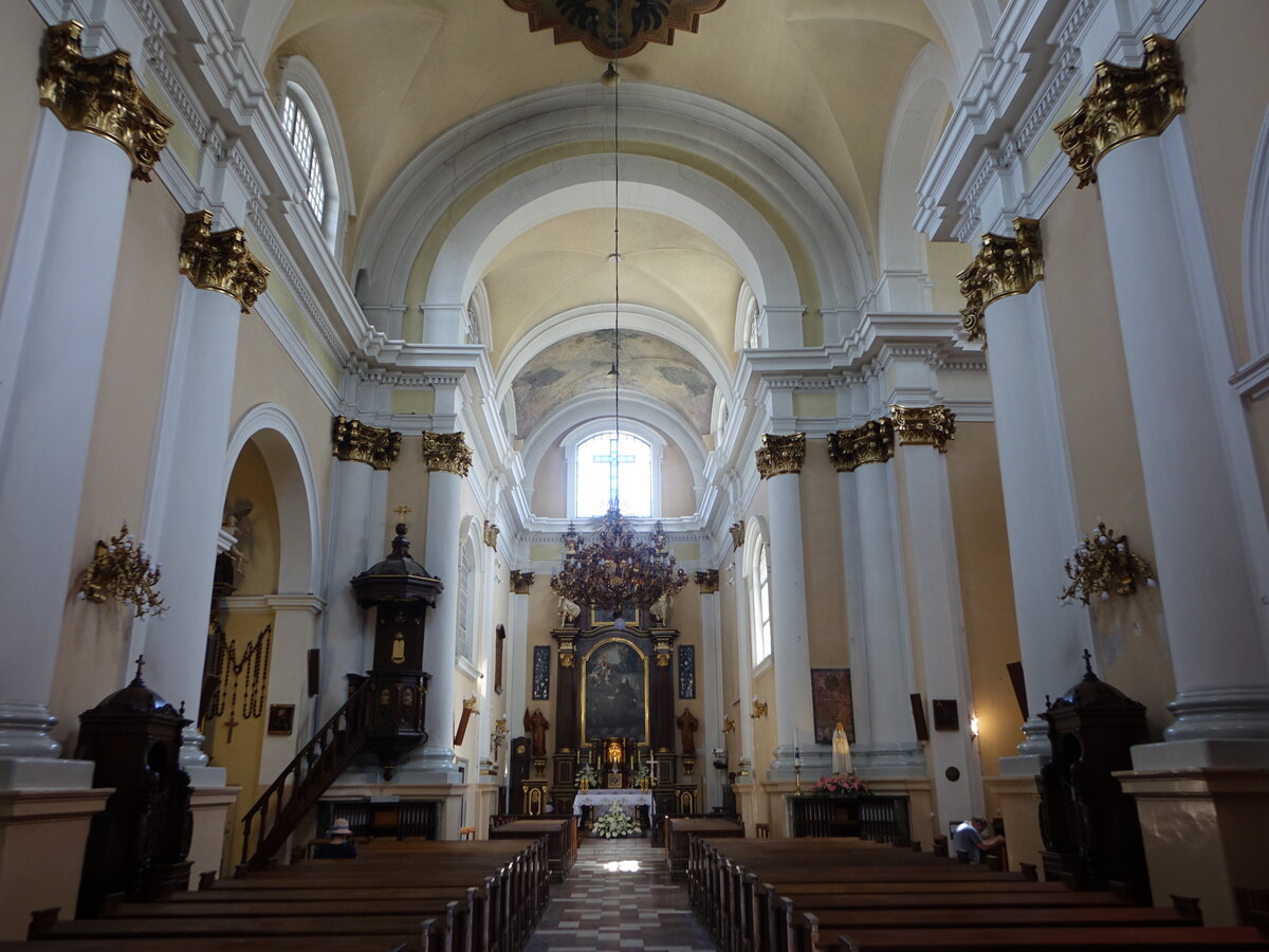 Biala Podlaska, barocker Innenraum der Klosterkirche St. Antonius (15.06.2021)