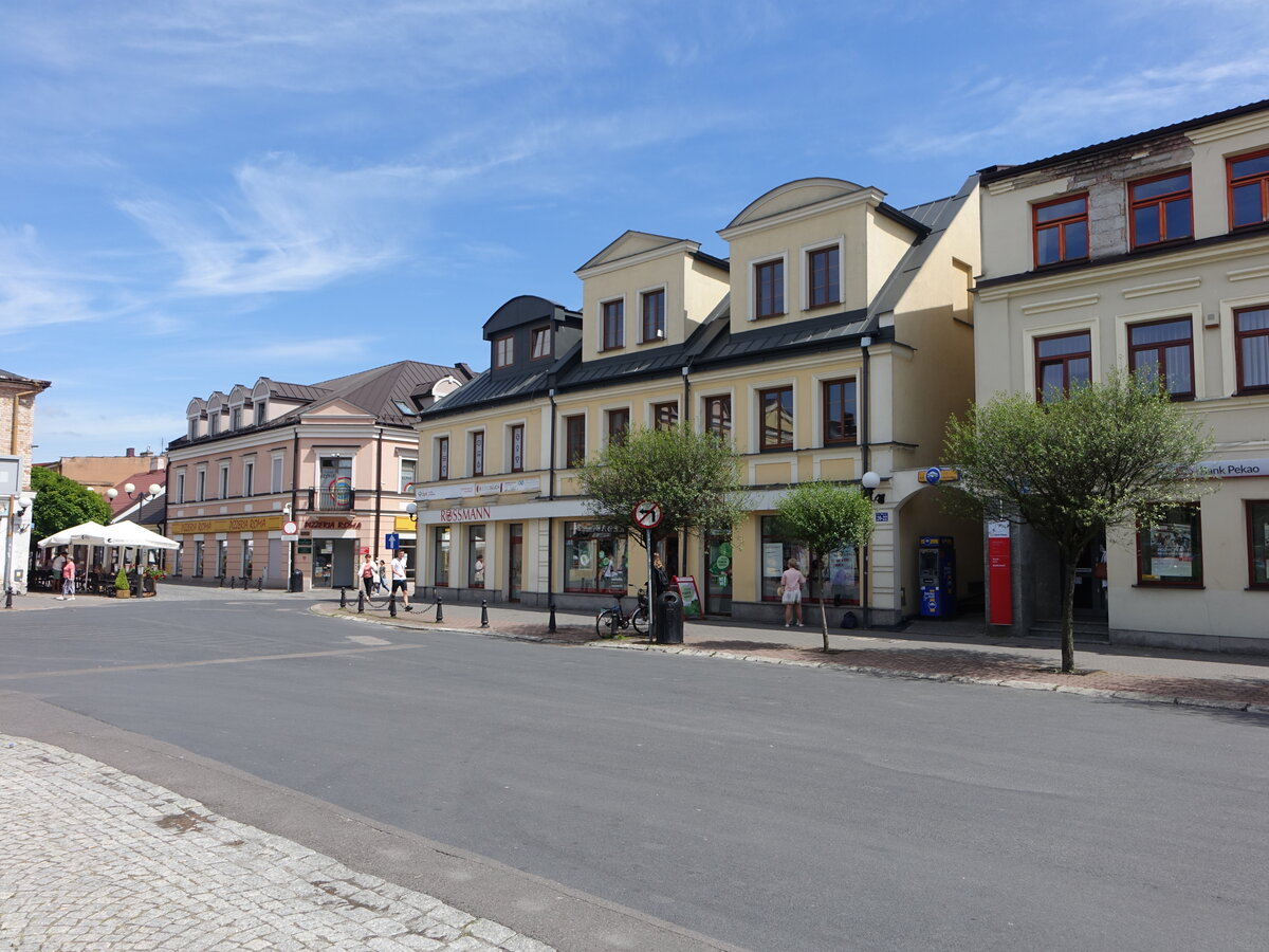 Biala Podlaska, Gebude am Plac Wolnosci in der Altstadt (15.06.2021)