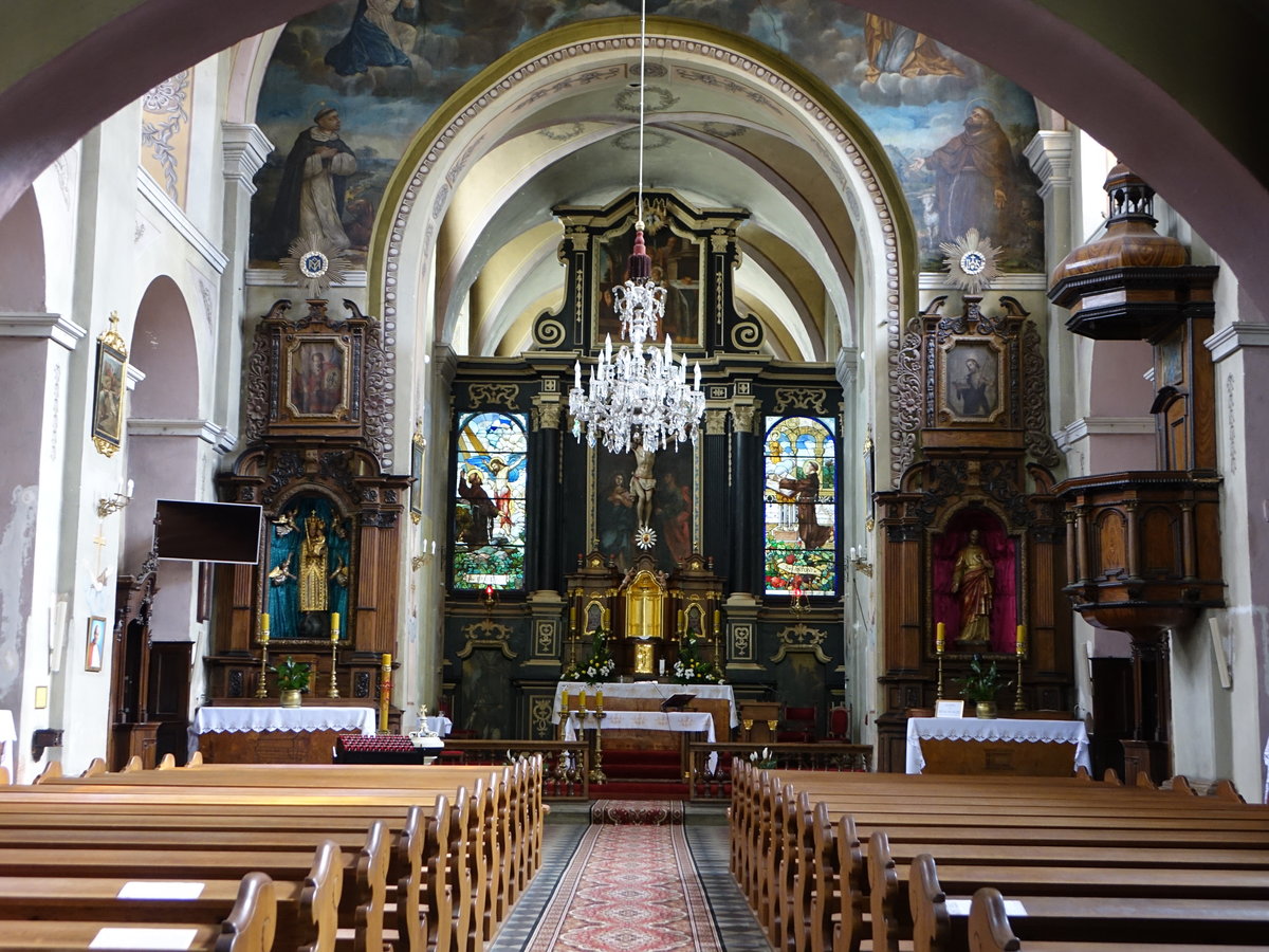 Biecz, barocke Altre in der Pfarrkirche St. Anna (03.09.2020)