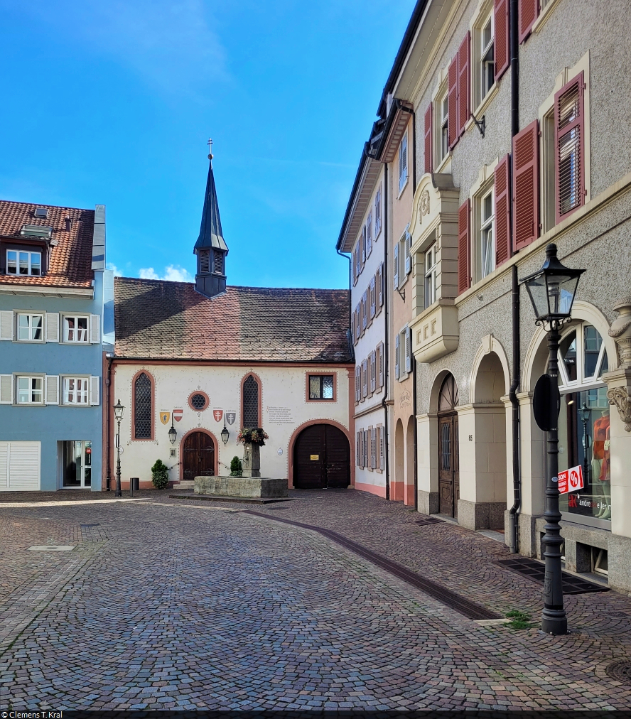 Biegt man in Waldshut von der Kaiserstrae in die Rheinstrae ab, sieht man die Spitalkapelle  Zum Heiliggeist .

🕓 30.7.2023 | 17:10 Uhr