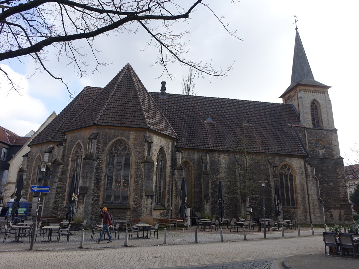 Bielefeld, evangelische S�sterkirche, erbaut 1490 als Augustinerklosterkirche (21.03.2026)