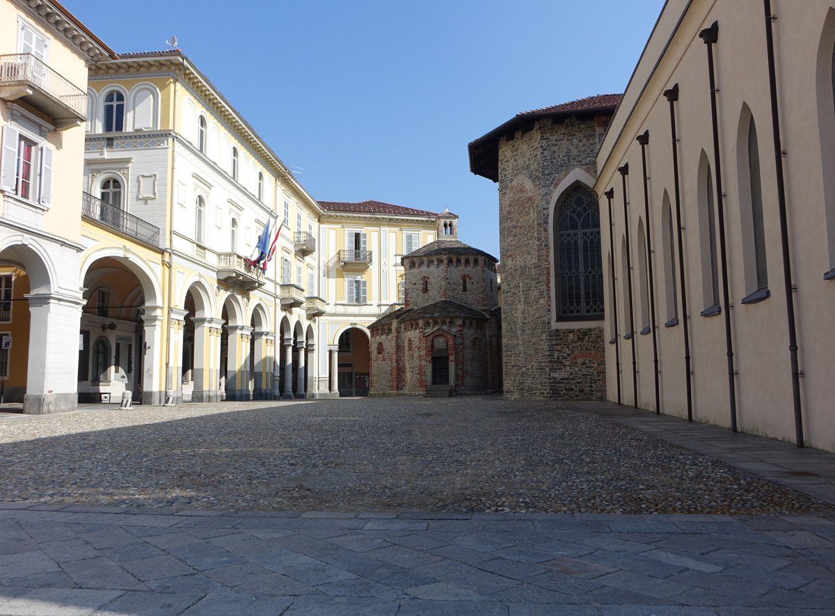 Biella, vorromanisches Baptisterium, erbaut im 9. Jahrhundert (05.10.2018)