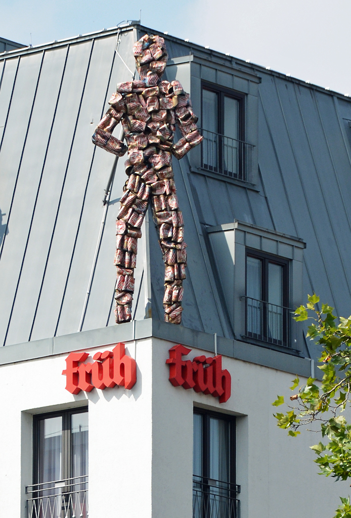 Bierdosen-Skulptur in Köln - 31.07.2014
