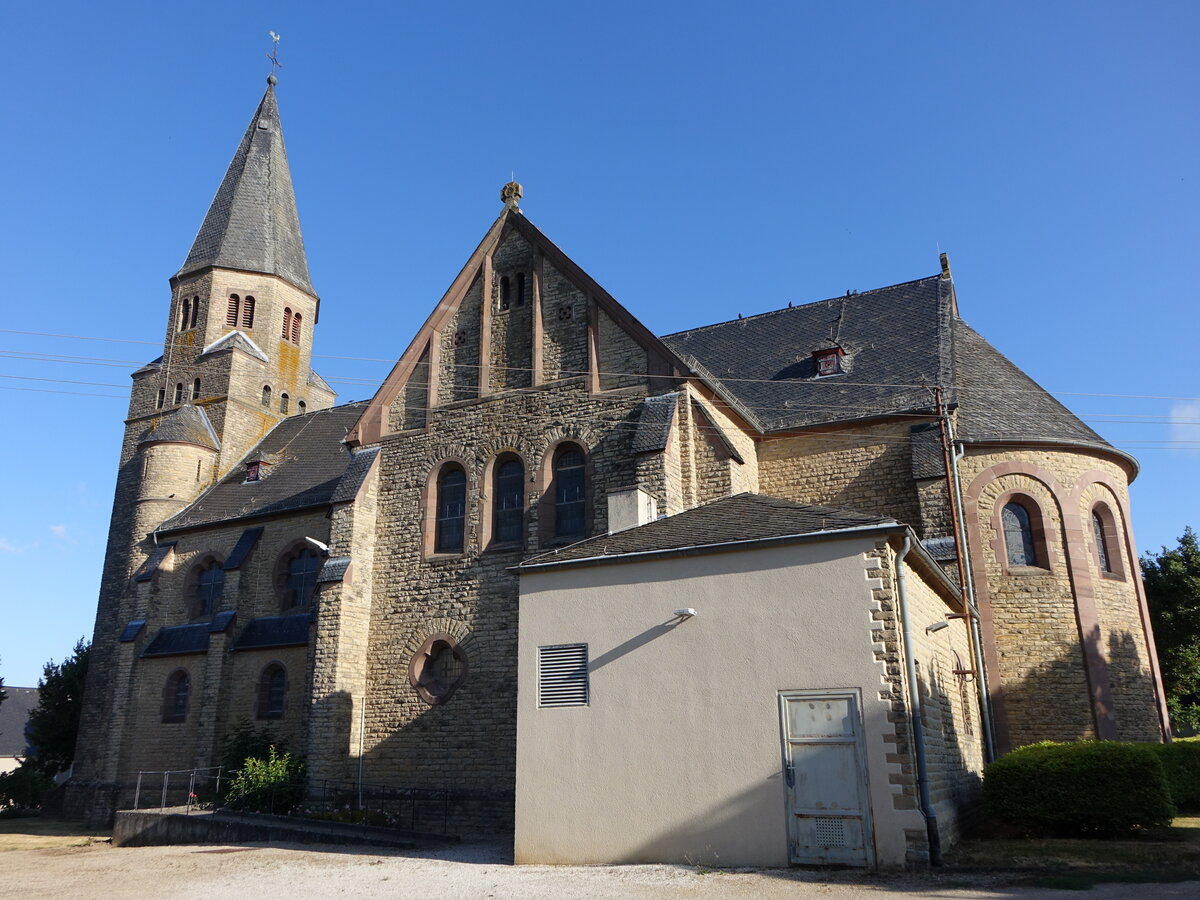 Biersdorf am See, Pfarrkirche St. Martin, erbaut von 1907 bis 1908 (19.07.2026)