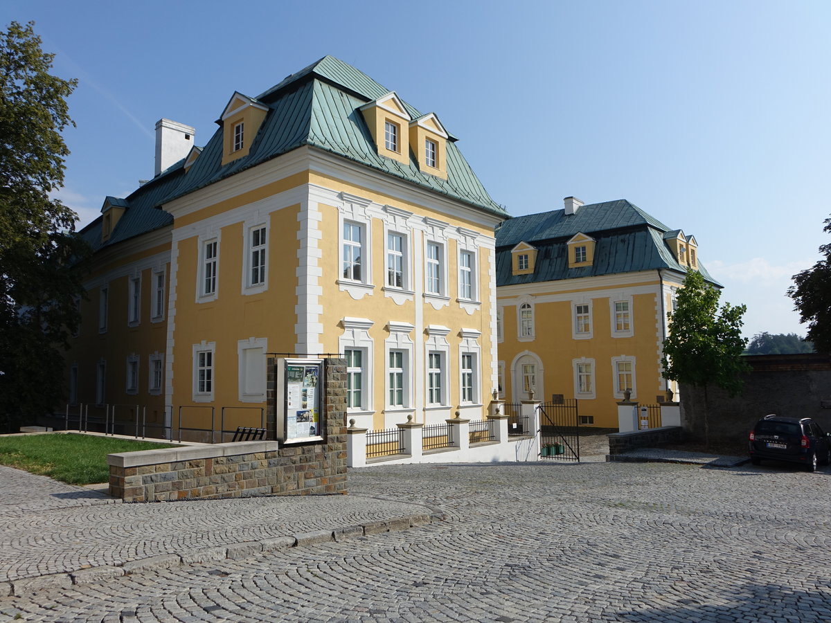 Bilovec / Wagstadt, Barock Schloss, erbaut im 16. Jahrhundert (31.08.2019)