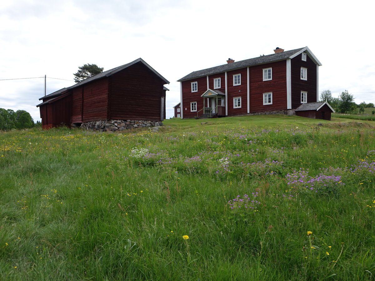 Bingsj, Danielshof, Grobauernhof aus dem 18. Jahrhundert, Innenrume mit Malereien von Carl Hansson (16.06.2017)