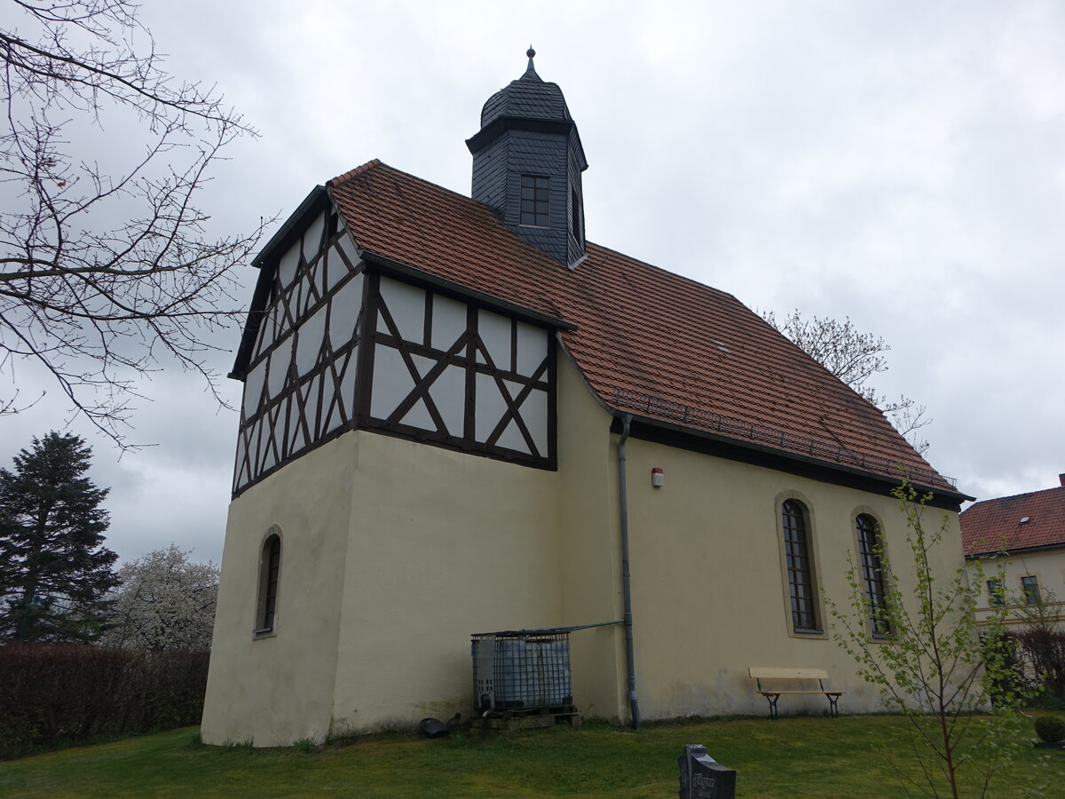 Birkhausen, evangelische Dorfkirche, erbaut 1741 (29.04.2023)