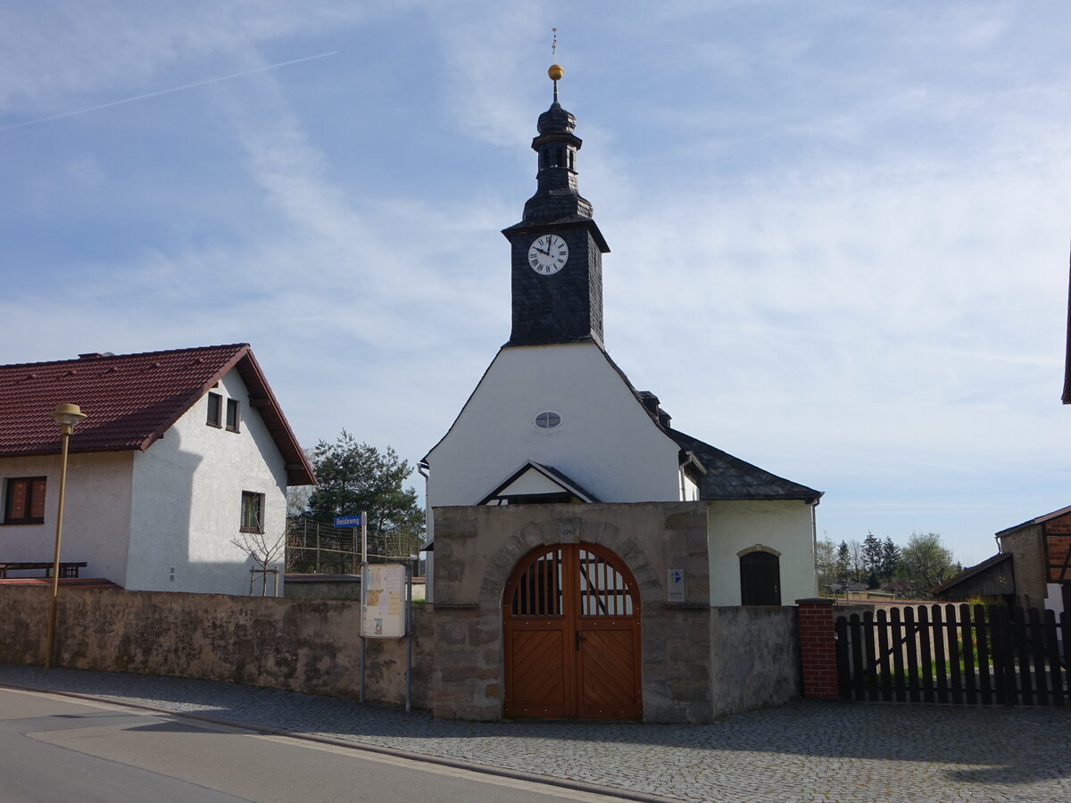 Birkigt, evangelische Kirche aus dem 13. Jahrhundert (22.04.2023)